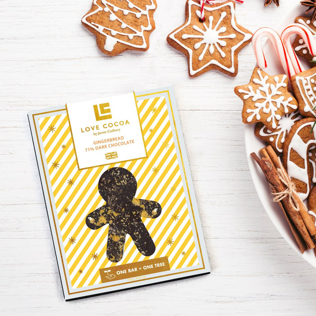Love Cocoa Gingerbread Dark Chocolate Bar