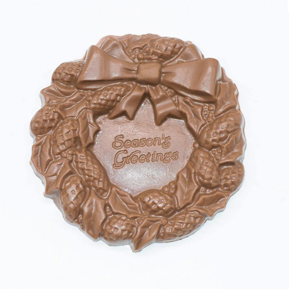 Seasons Greetings Milk Chocolate Wreath