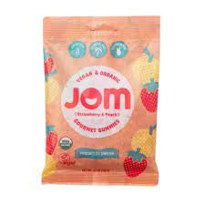 Jom strawberry peach gummies