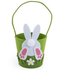 Felt Bunny Butt Basket