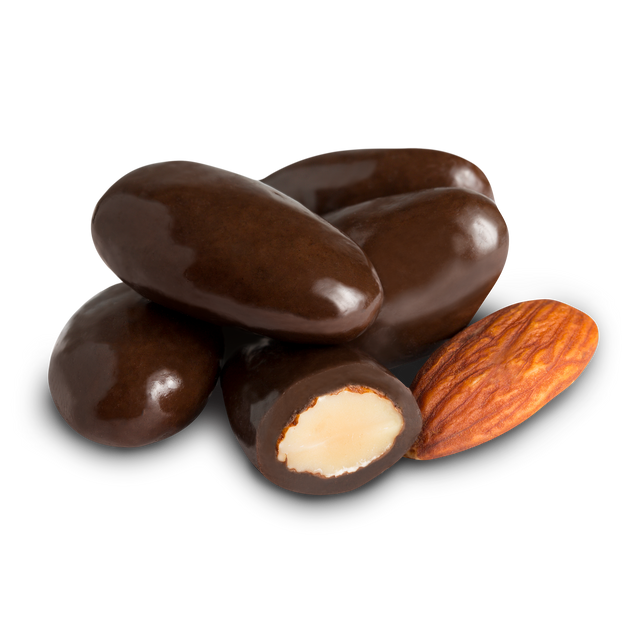Dark chocolate covered almonds