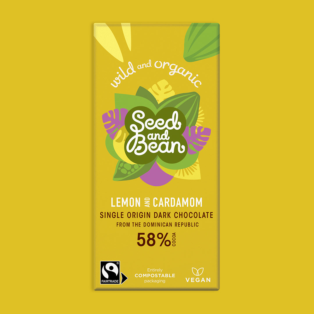 Lemon & Cardamom Dark Chocolate