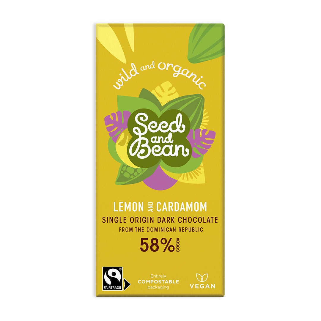 Lemon & Cardamom Dark Chocolate
