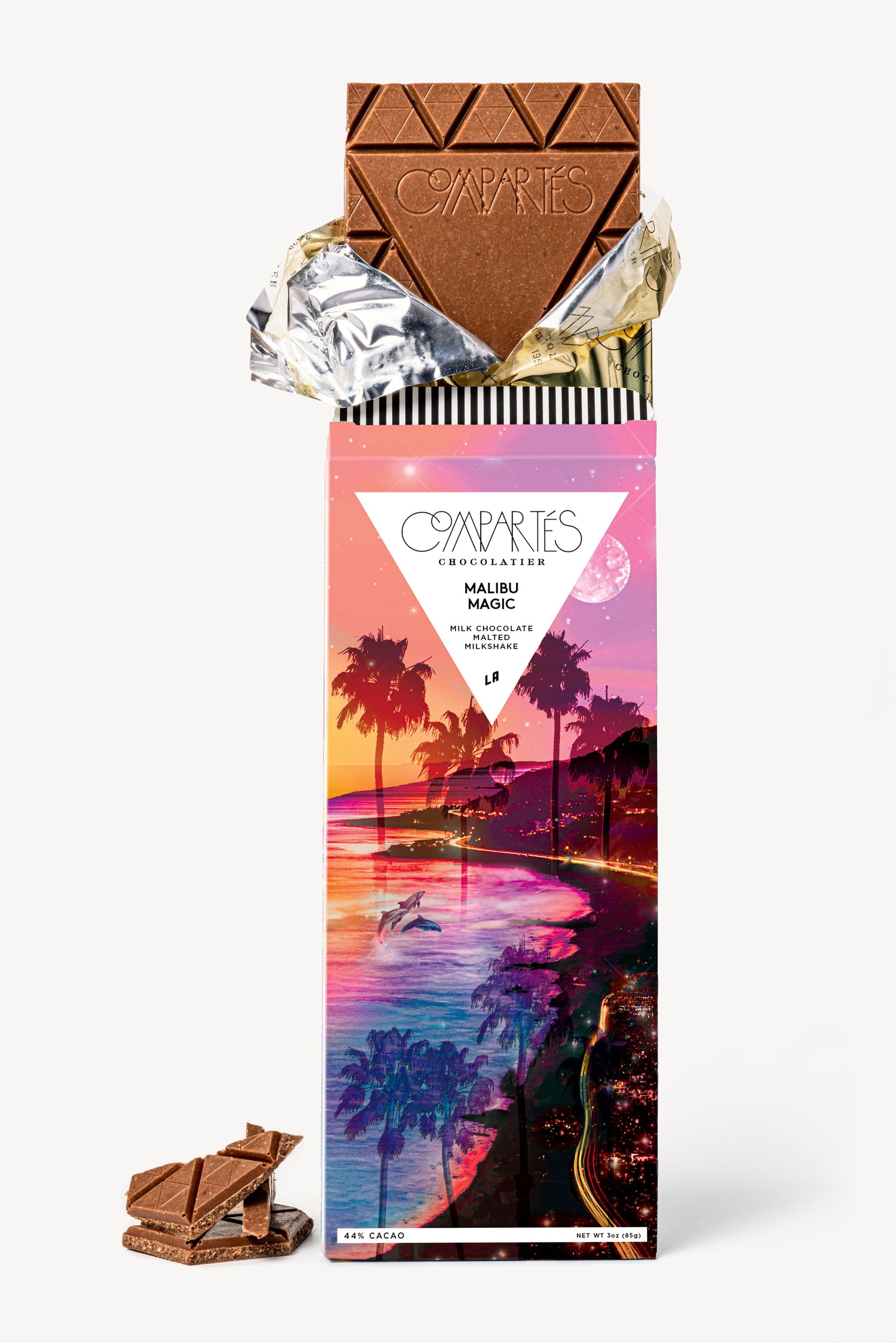 Malibu Magic Malted Milk Chocolate Bar Evelyn's Candy House