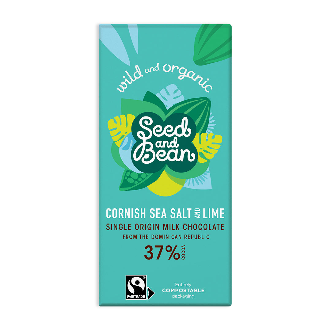 Cornish Sea Salt & Lime Milk Chocolate