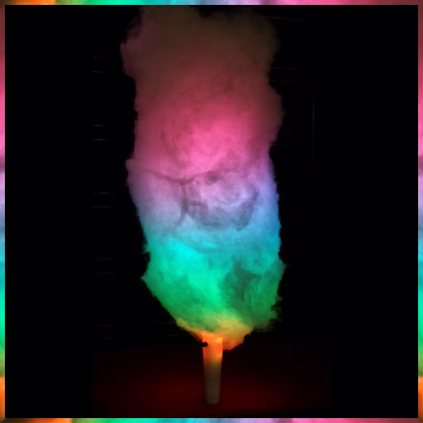 Cotton candy with light up wand