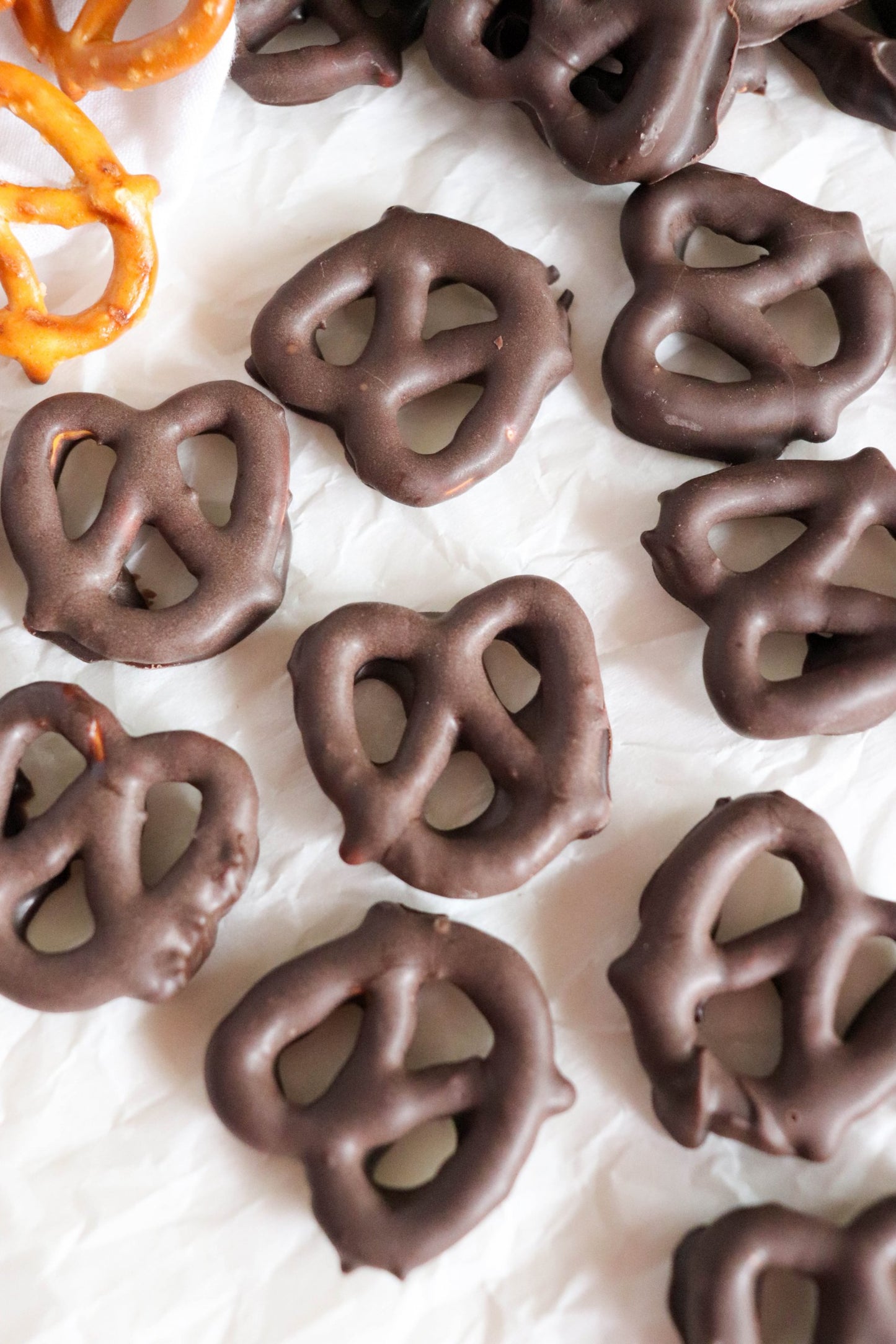 Chocolate covered pretzels box